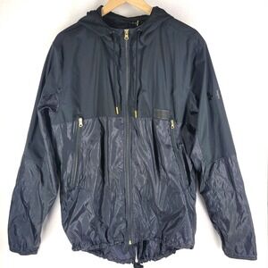 Under Armour Men's Full Zip Hooded Lightweight Windbreaker Jacket Size L Black